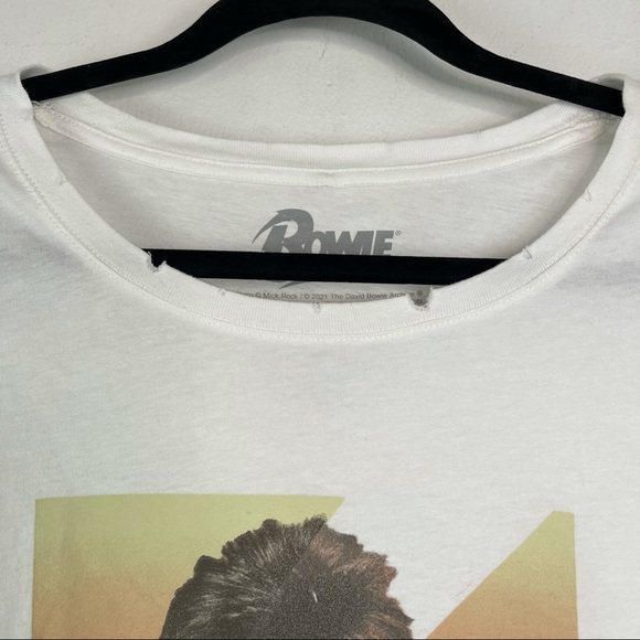 David Bowie Ziggy Stardust Distressed Tee NWT Size L - Picture 5 of 10
